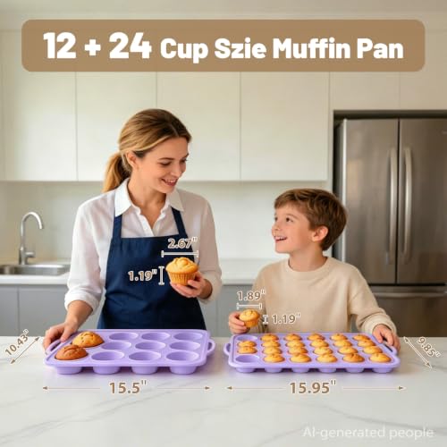 Silicone Muffin Pan Set (2 Count)