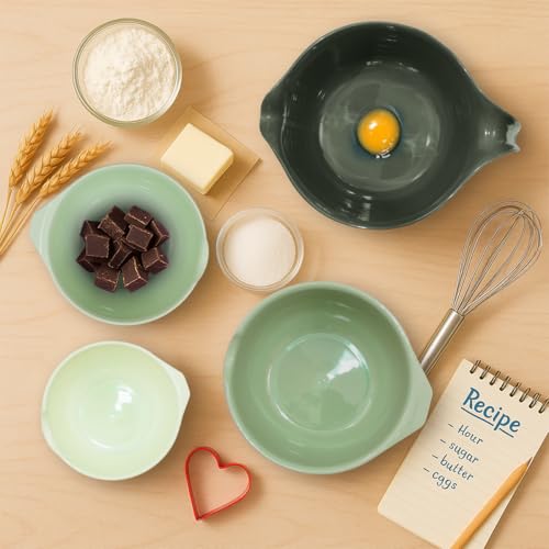 Mixing Bowls with Pour Spout