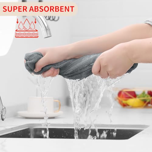100% Cotton Waffle Weave Kitchen Dish Cloths 12 (12 Count)