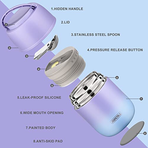 17 oz Insulated Lunch Containers Hot Food Jar