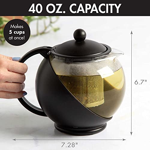 Half Moon Teapot Set with 4 Tea Cups