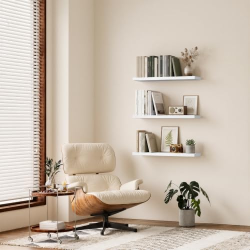 White Floating Shelves 35.4in