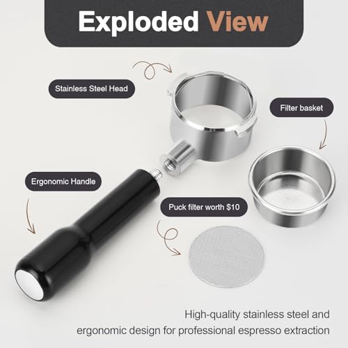 51mm Bottomless Portafilter & Puck Screen