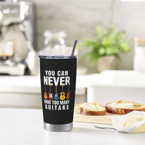 Guitar Gifts for Men Travel Coffee Mug Cups (20 Count)
