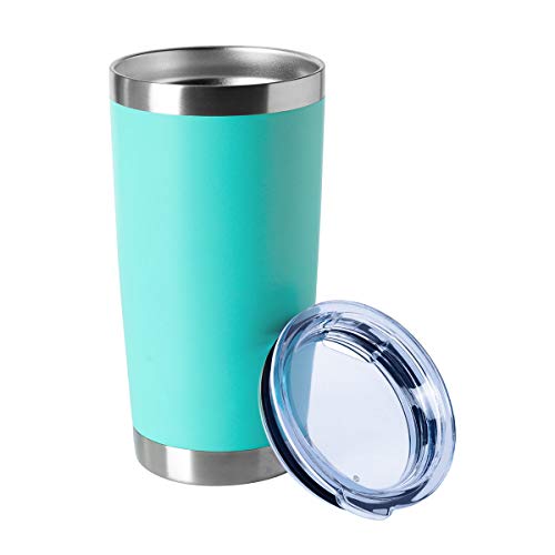 20oz Tumblers Bulk Stainless Steel Cup with Lid Double Wall Vacuum Insulated Coffee Mug for Cold & Hot Drinks 1 Pack