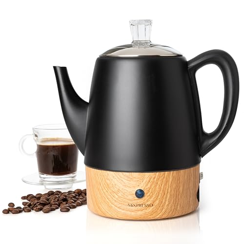 4 Cup Black Small Electric Percolator Coffee Pot (4 Count)
