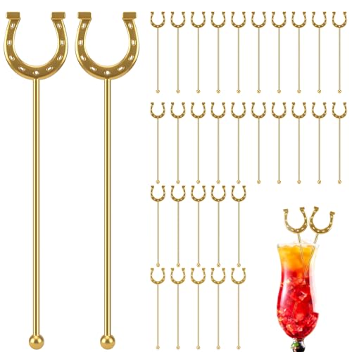 Horseshoe Drink Stirrers 6 Inch Plastic