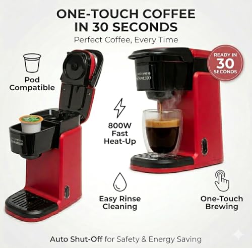 Single Serve Coffee Maker K Cup Coffee Maker for K Pods & Grounds