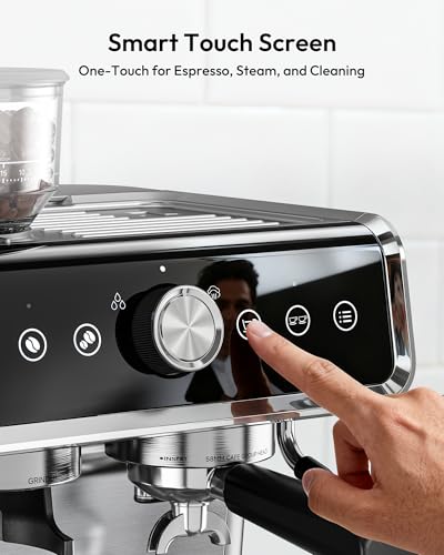 Espresso Machine with Grinder and Milk Frother