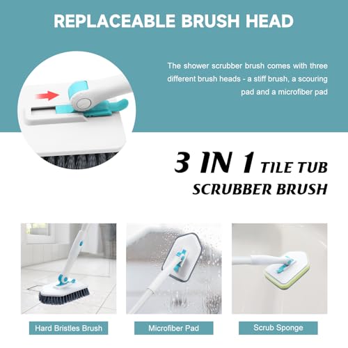 Shower Scrubber with Long Handle