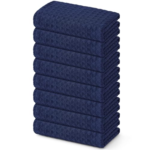 Microfiber Waffle Weave Kitchen Towels (8 Count)