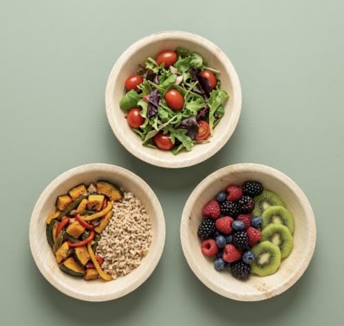 Disposable Bamboo 6" Round Bowl (1000 Count)