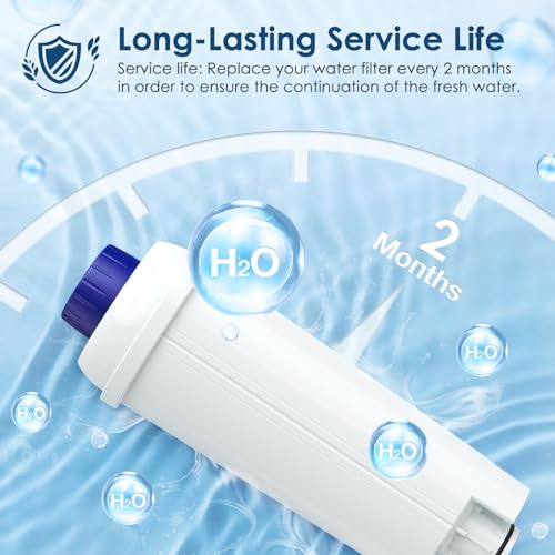 DLSC002 Water Filter Replacement For Delonghi Coffee Machine Filter (6 Count)