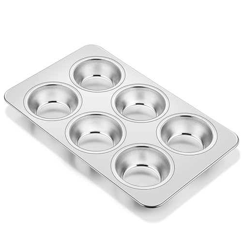 1 Pack Stainless Steel Muffin Pan (2.5 Count)