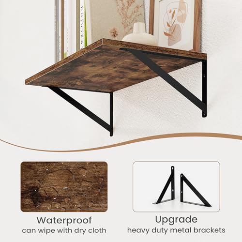 Deep Floating Shelves for Wall (2 Count)