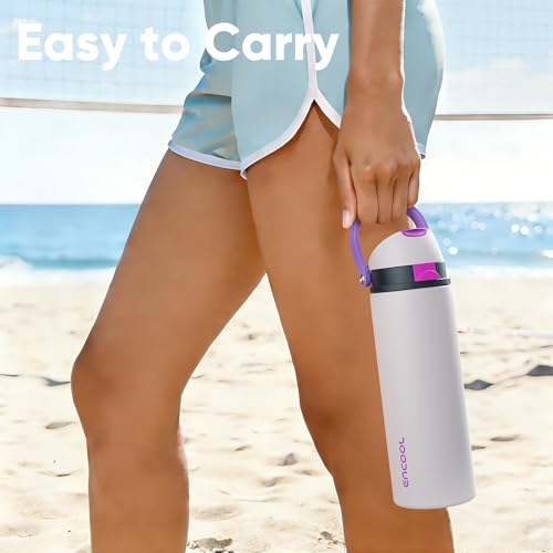 Insulated Water Bottle with Straw