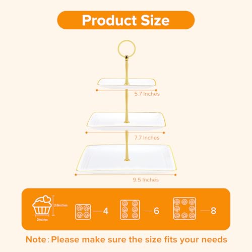 3 Tier Cupcake Stand Tower (18 Count)