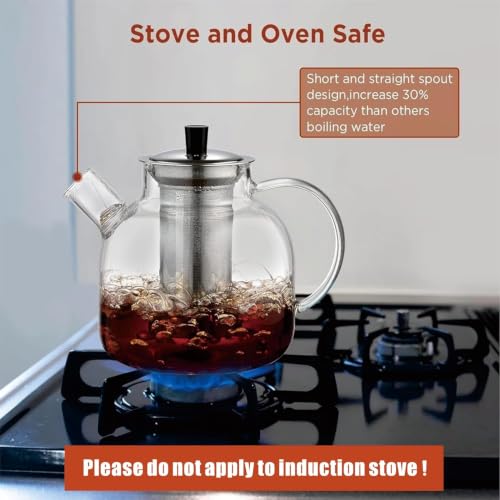 Glass Teapot with Removable Infuser