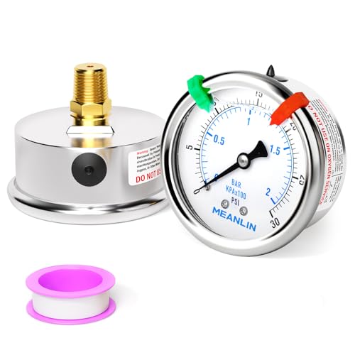 0~30Psi Liquid Filled Pressure Gauge 1
