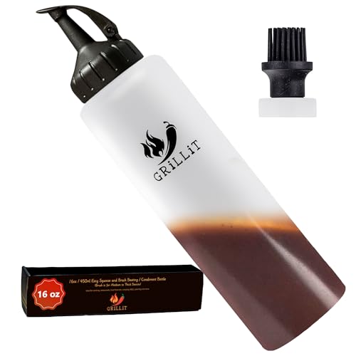 Silicone Basting Brush & BBQ Sauce Bottle
