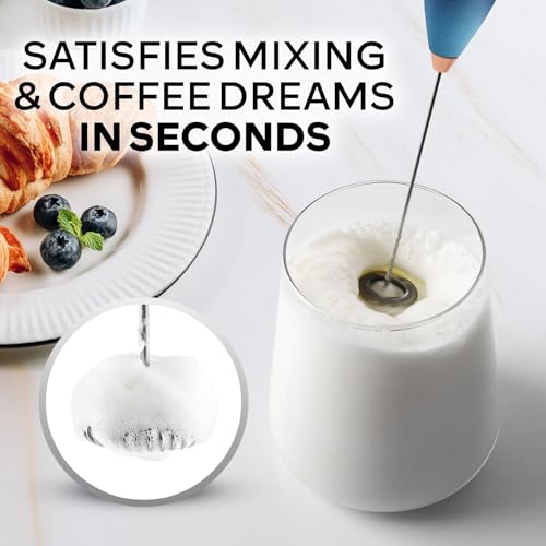 Powerful Milk Frother Wand With Duracell Batteries
