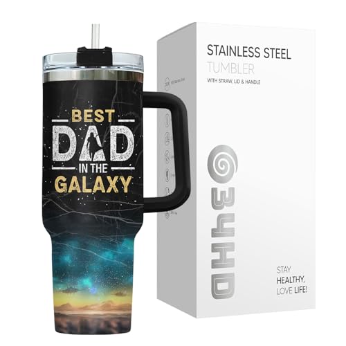 Dadalorian Daddy Dad Funny 40 oz Tumbler with Handle