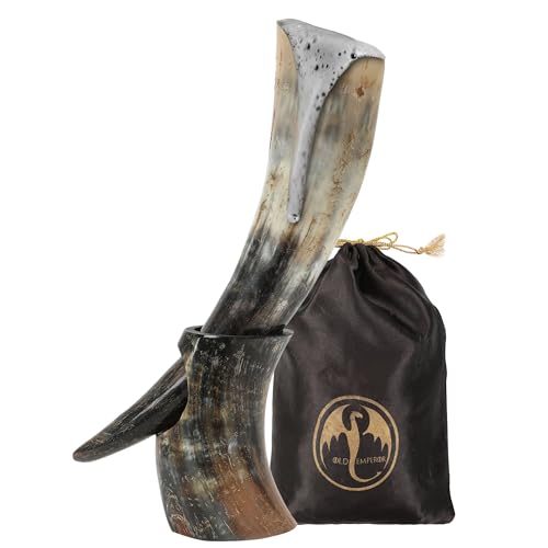 OLDEMPEROR Viking Drinking Horn