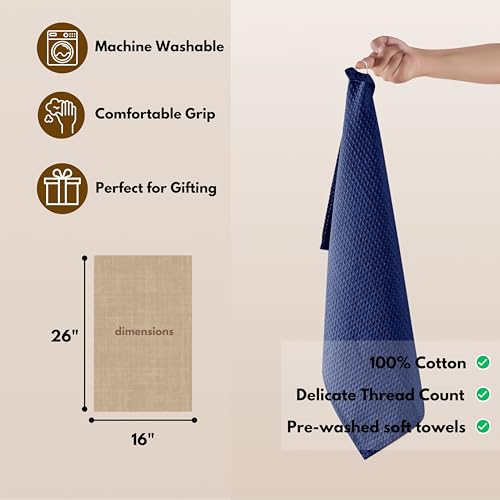Waffle Kitchen Towels 4 Pack (4 Count)