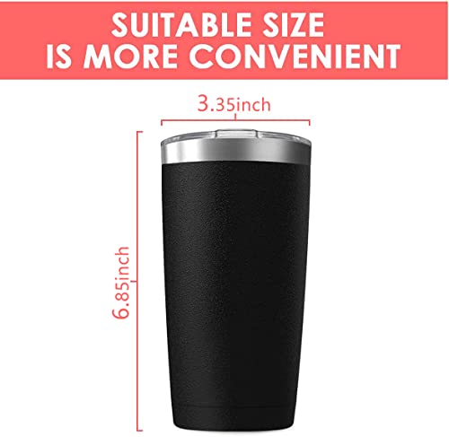 8 Pack 20oz Tumbler Vacuum Insulated Travel Mug with Lids (8 Count)