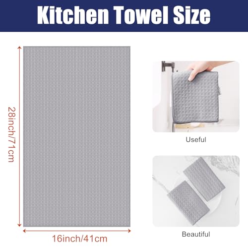 Microfiber Waffle Weave Kitchen Towels (6 Count)