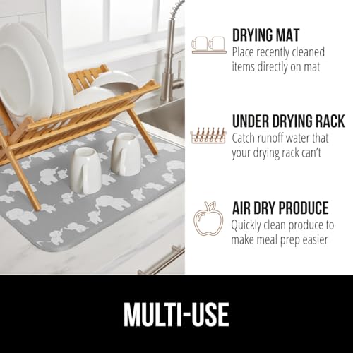 Ultra Absorbent Microfiber Dish Drying Mat