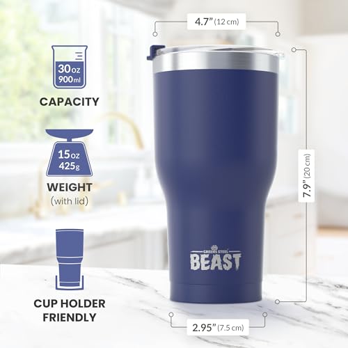 Beast 30 oz Tumbler Stainless Steel Vacuum Insulated Coffee Ice Cup Double Wall Travel Flask