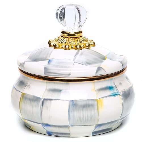 Enamel Squashed Pot
