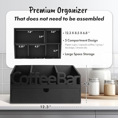 Coffee Bar Organizer Countertop