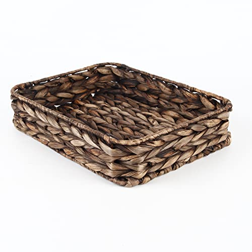 Water Hyacinth Woven Serving Tray Rectangular Hand
