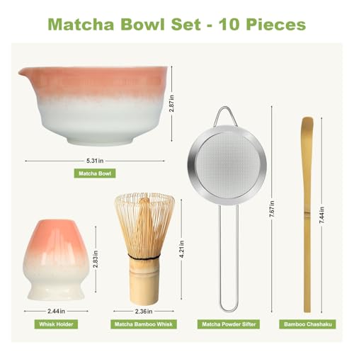 Pink Matcha Whisk Making Set (5 Count)