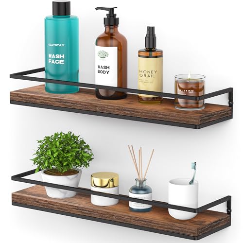 Floating Shelves Wall Mounted Set of 2 (2 Count)