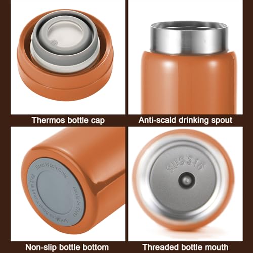 10oz Mini Water Bottle Stainless Steel Thermos Small Flask