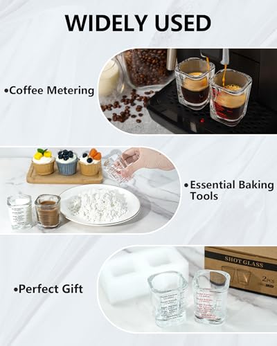 Shot Glass Measuring Cup Set (2 Count)