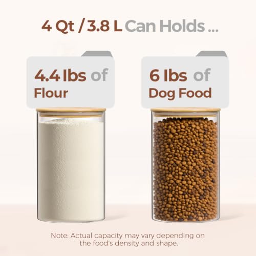 Flour Sugar Storage Containers 4 Qt (2 Count)