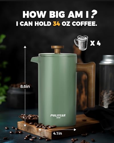 POLIVIAR French Press Coffee Maker