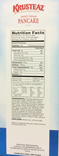 SWEET CREAM PANCAKE Mix 5lbs. (160 Ounce)