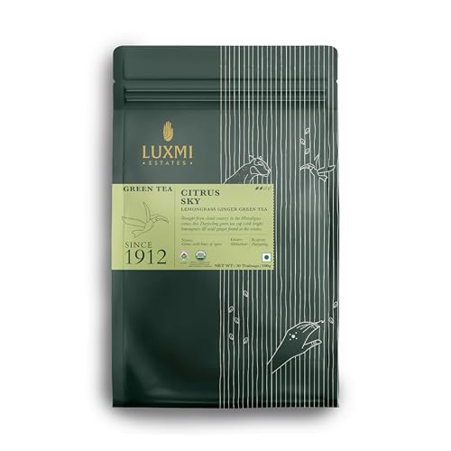 Estates Citrus Sky Lemongrass Ginger Green Tea 50 Tea Bags (50 Count)