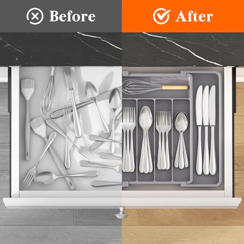Expandable Silverware Drawer Organizer