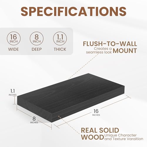 Floating Shelves for Wall (2 Count)