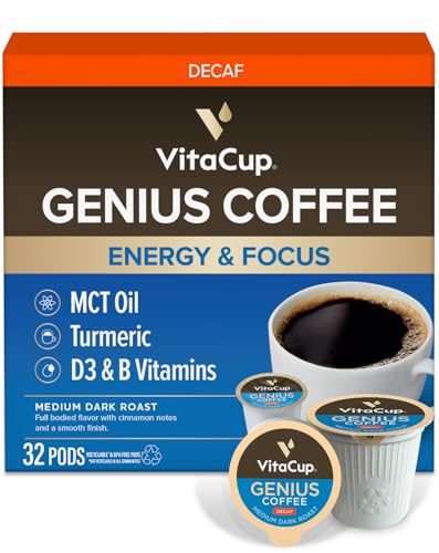 Decaf Genius Keto Coffee Pods (32 Count)