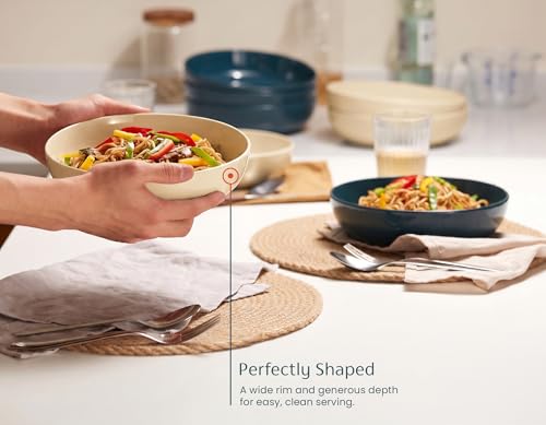 Porcelain Pasta Bowl Set (4 Count)