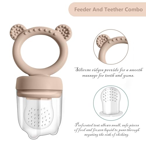 Silicone Baby Food Freezer Tray with Teething Popsicle Molds