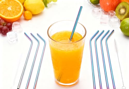 10 Pcs Stainless Steel Straws