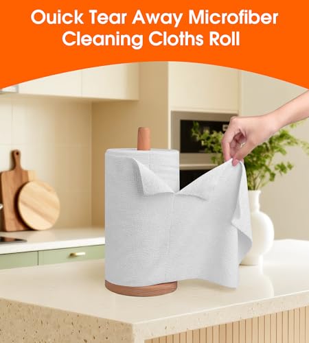 Microfiber Cleaning Cloth Roll (100 Count)